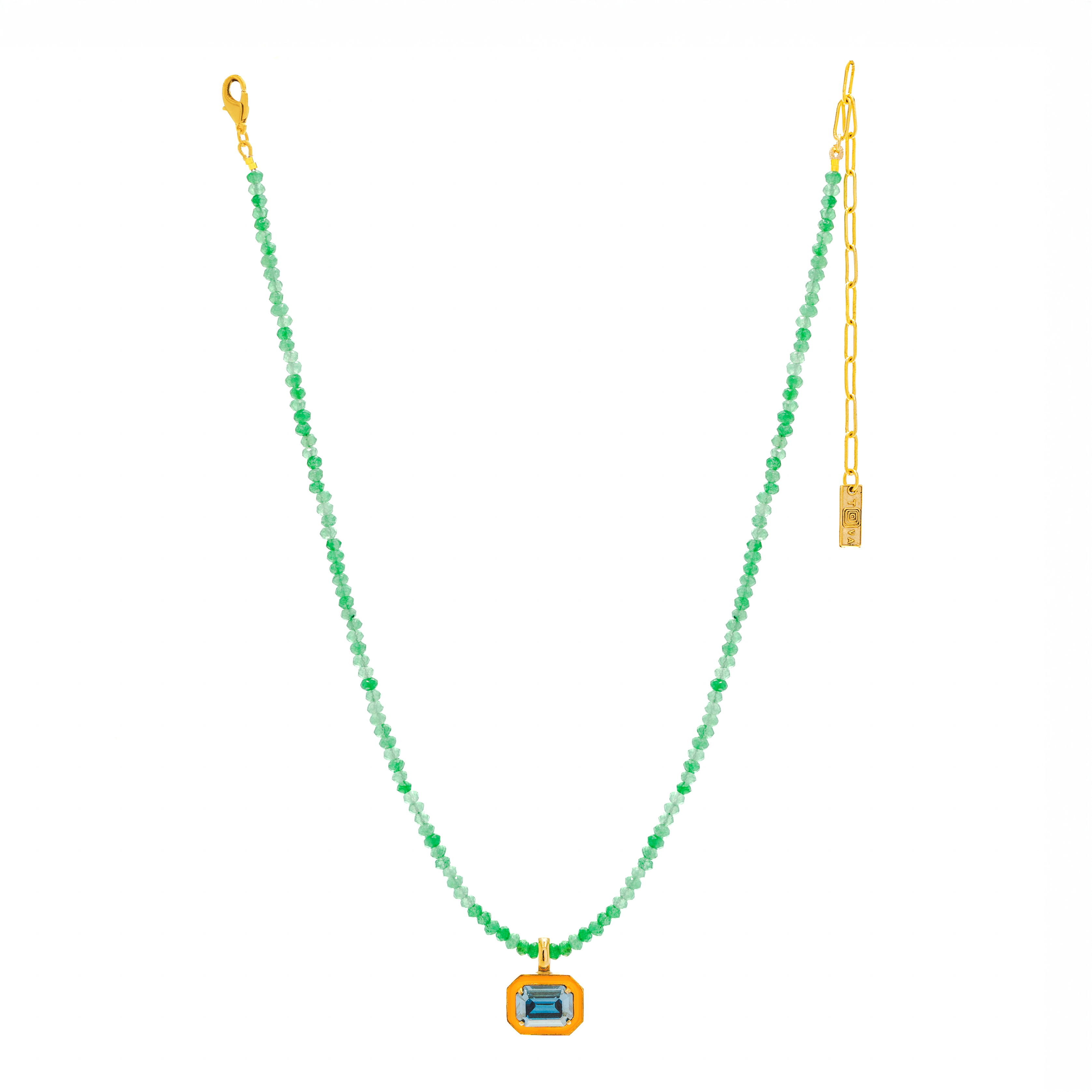 TOVA – wholesale Pendant/charm necklace – Dakota Necklace in Orange1