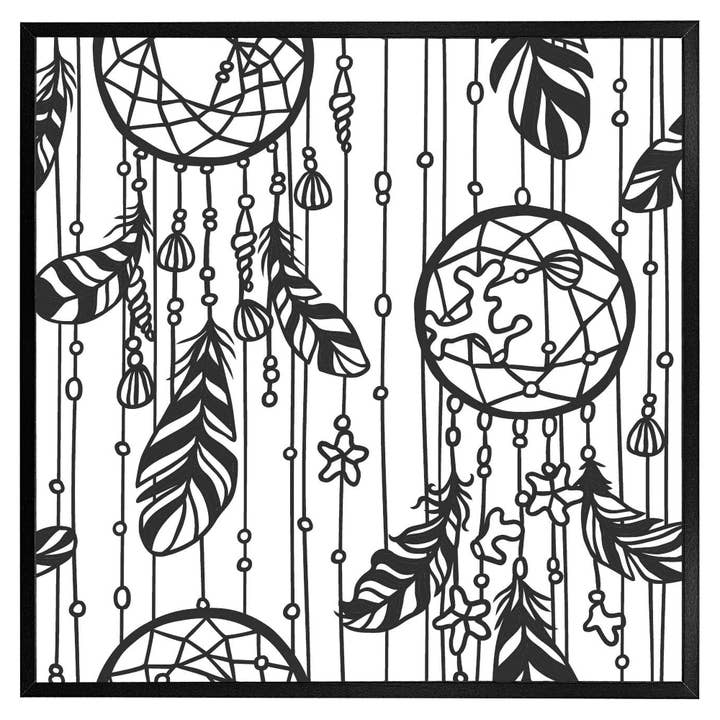 Contour noir (cadre photo) pour la vente par Benjamin Tate Design