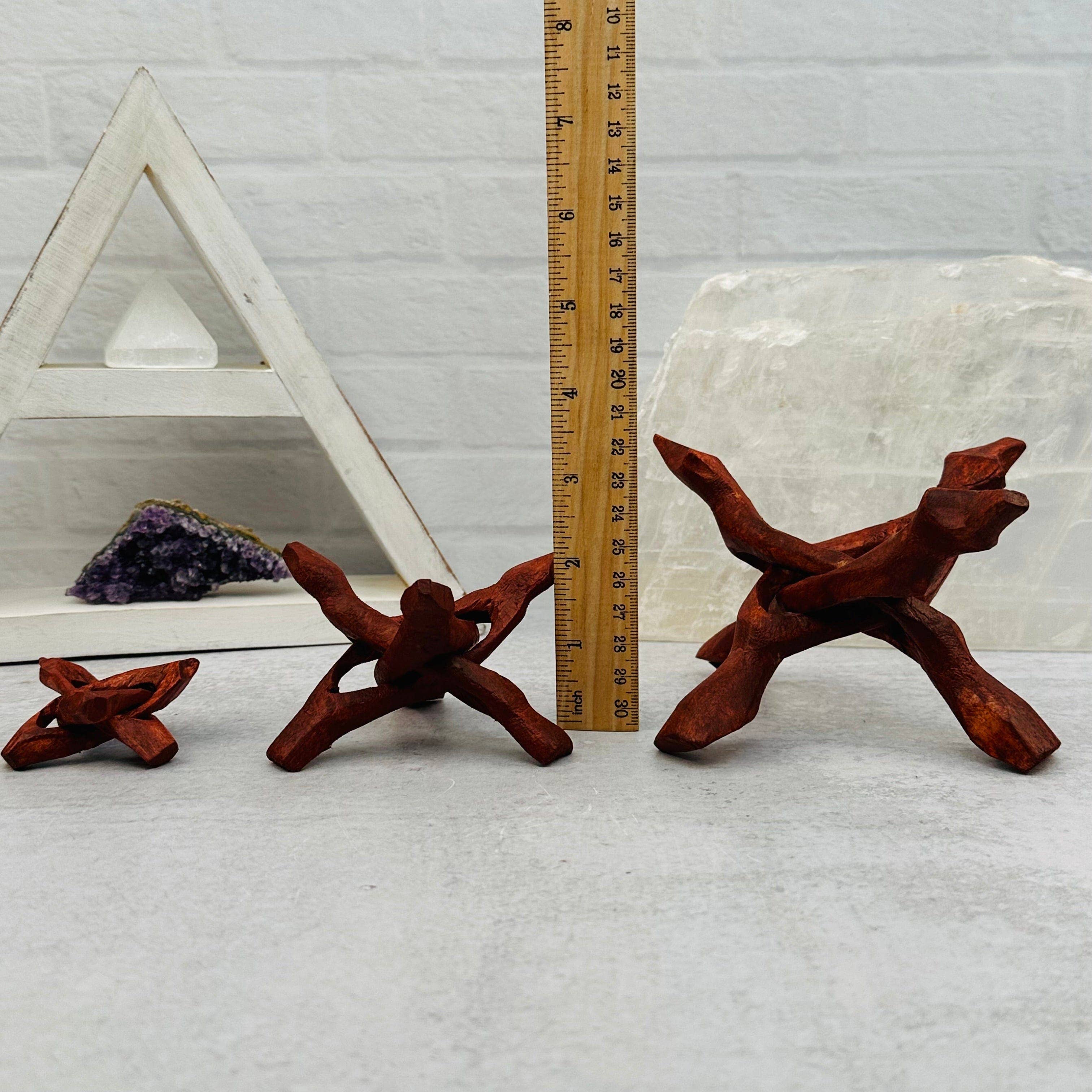 Rock Paradise - Wholesale Spiritual Stone/Crystal - Wood Cobra Crystal Stand - Cluster Holder - You Choose Size9