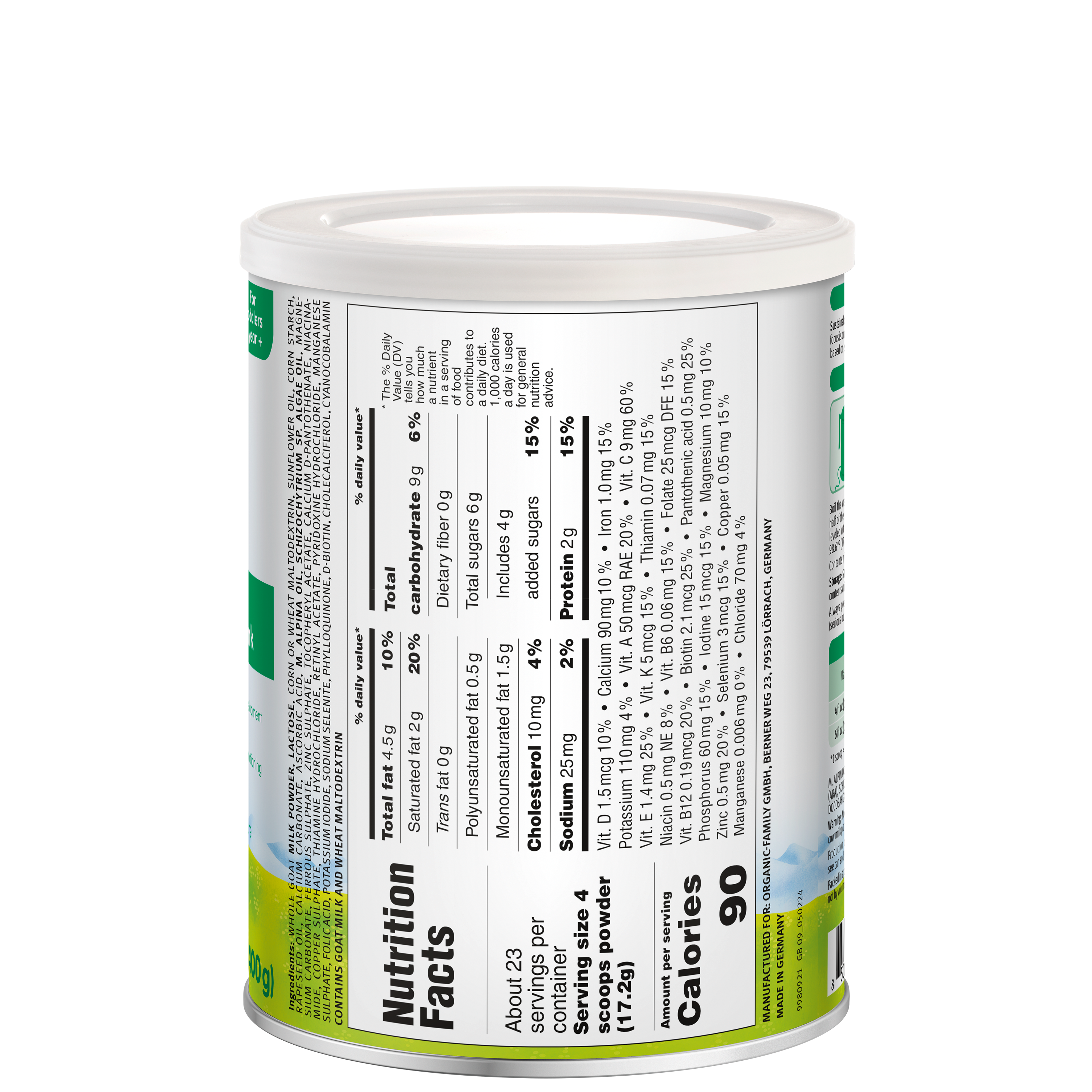 Holle USA - Wholesale Baby Food - Holle Goat Milk Toddler Drink: Stage 3 | 14oz (6 tins)1