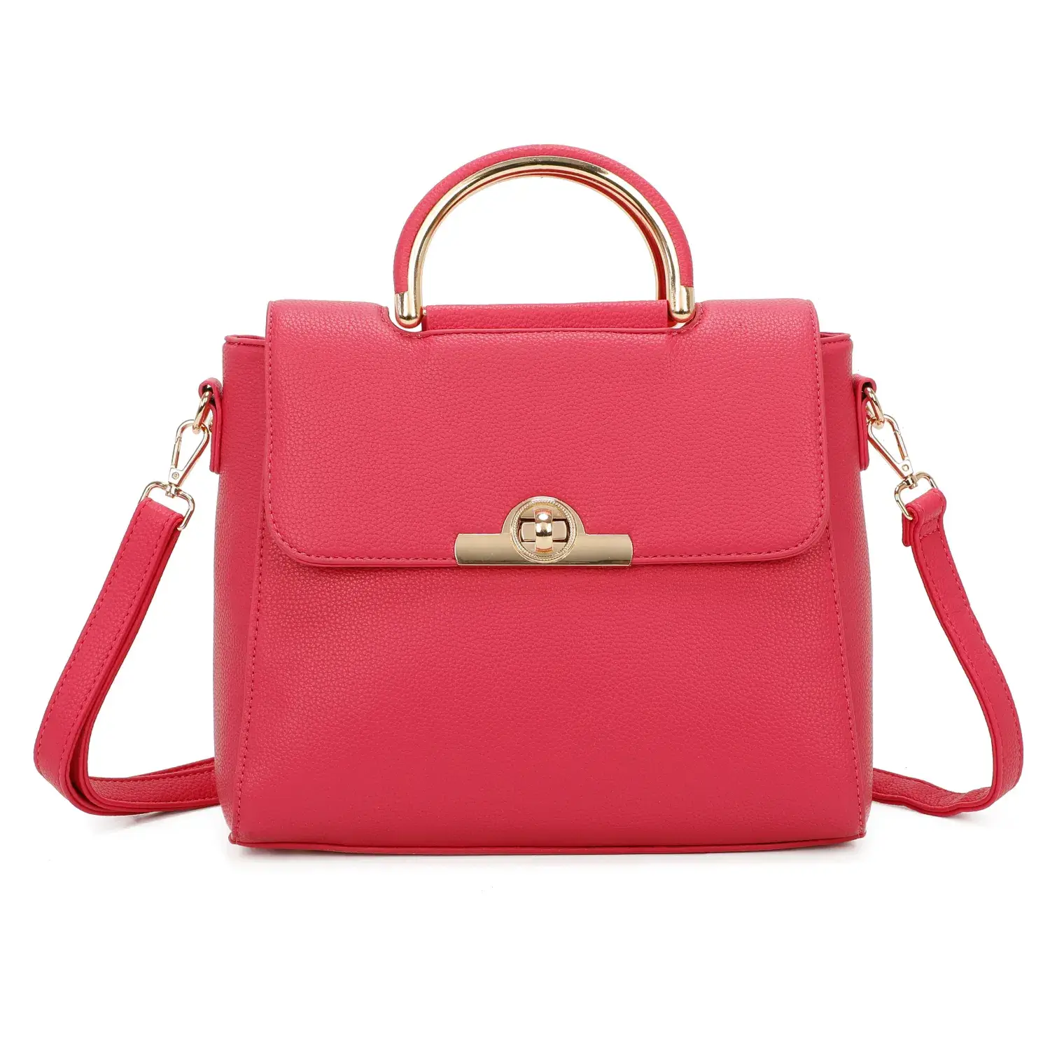 Superbia - Wholesale Top Handle Bag - Women's - Superbia Medium Size Front Clasp Opening Top Handle Bag  5