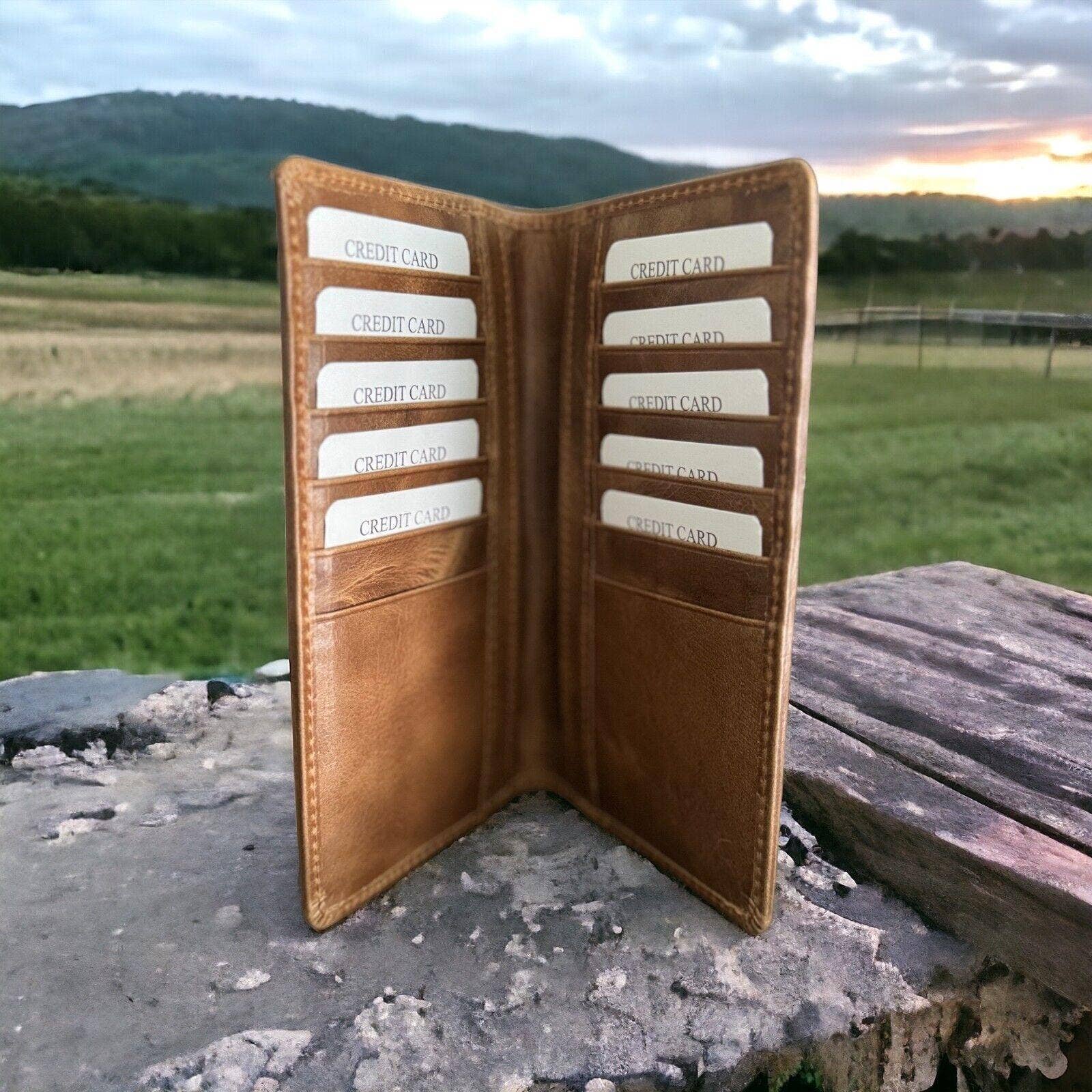 Texan Customs – Großhandel Brieftasche – Herren – XING Rodeo Premium Biker-Geldbörse aus Büffelleder1