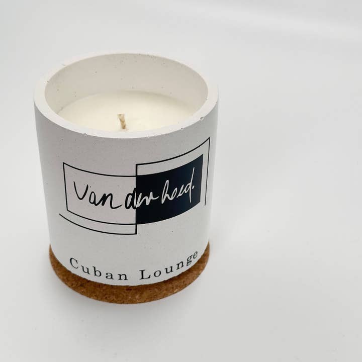 Cuban Lounge - scented candle, 100% handmade for wholesale by Van der hoed