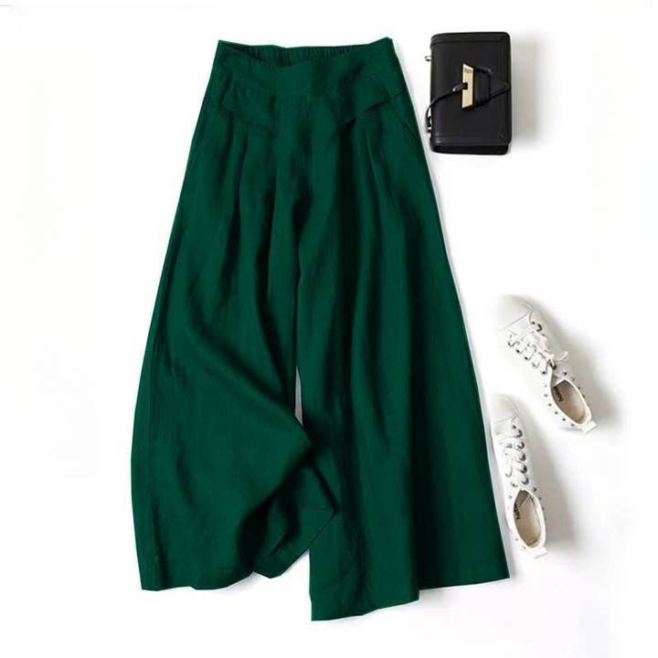 UZ Wholesale Store - Wholesale Pants - Women's - Elevated Style Linen Culottes