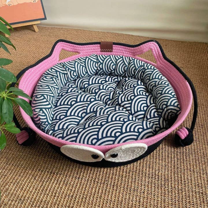 PAWPAWwholesale - Wholesale Pet Bed - Cat - Woven Cat House with Toy Ball for All Seasons_CWMM65615