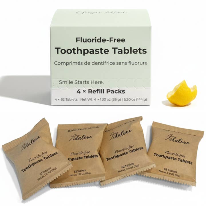 Yuzu Mint Fluoride-Free Toothpaste Tablets– 4-Month Supply for wholesale by Tidalove