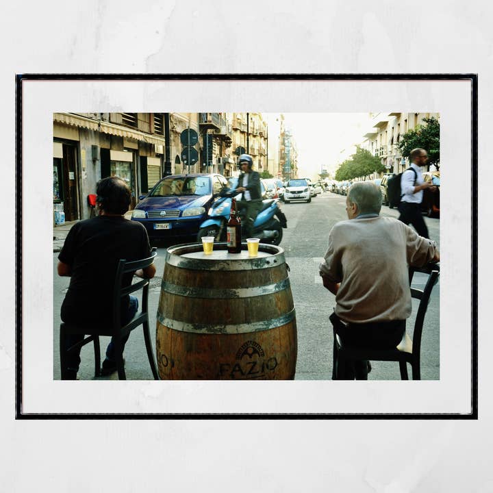 Arte da parete con stampa di strada con stampa di Palermo, Sicilia, Italia per la vendita all'ingrosso da parte di Mo & Paul Photography