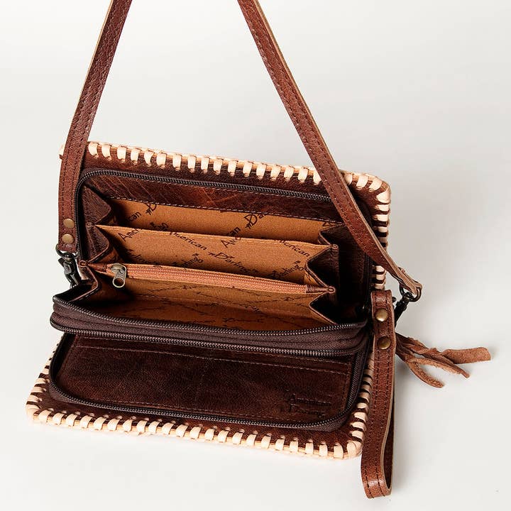 LS Western - Wholesale Crossbody Bag - Women's - LC-ADBG485 Organiser Hair On Genuine Western Leather Women Bag14