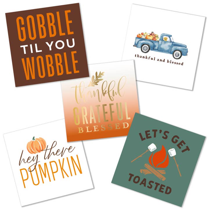 soiree-sisters - Wholesale Disposable Napkin - Fall Cocktail Napkins | Thankful and Blessed Truck - 20ct7