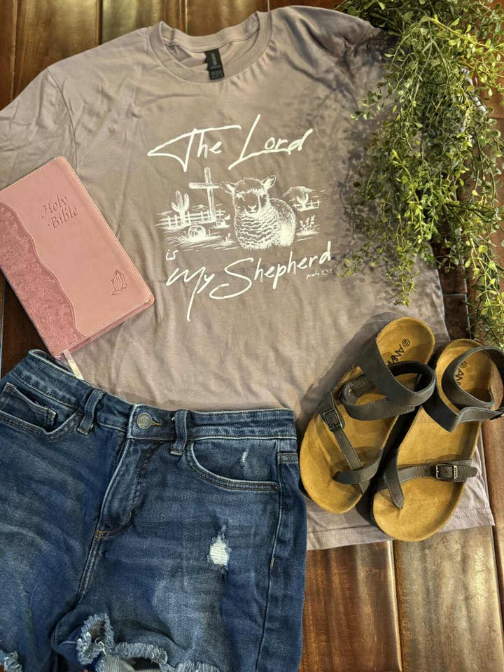 The Lord is my Sheppard (Psalm 23:7) Religious Adult Tee for wholesale by Two Kinds Of Krazy