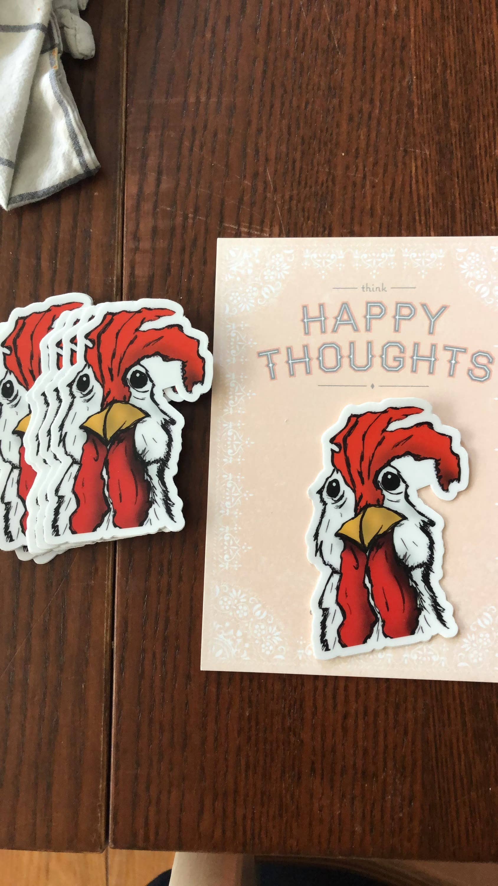More ART  | More Heart - Wholesale Sticker - Mr. Chicken -  Premium Vinyl Sticker1
