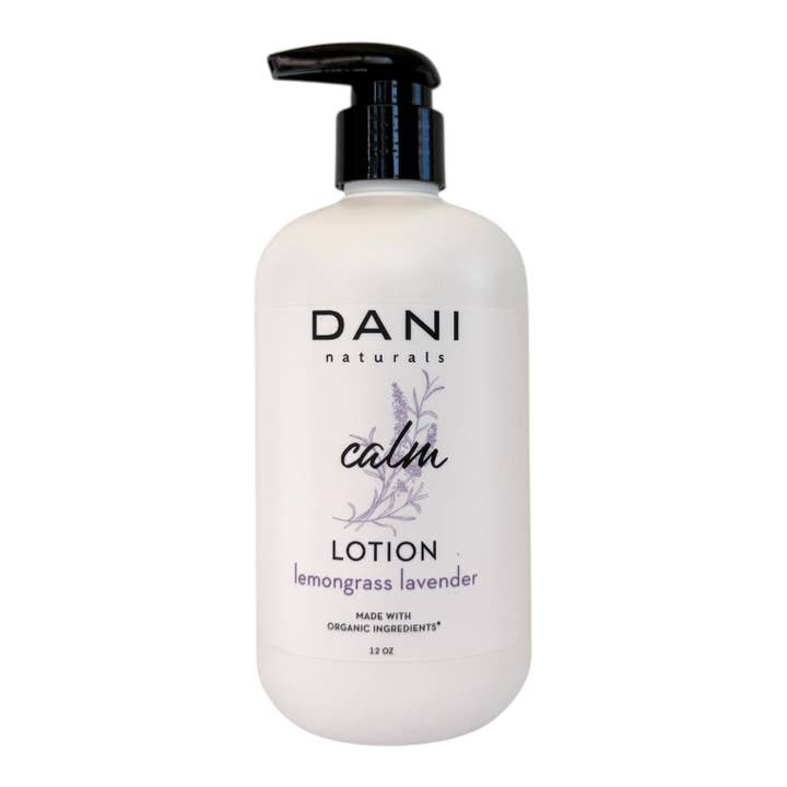 Lemongrass Lavender Hand & Body Lotion 12oz for wholesale by DANI Naturals