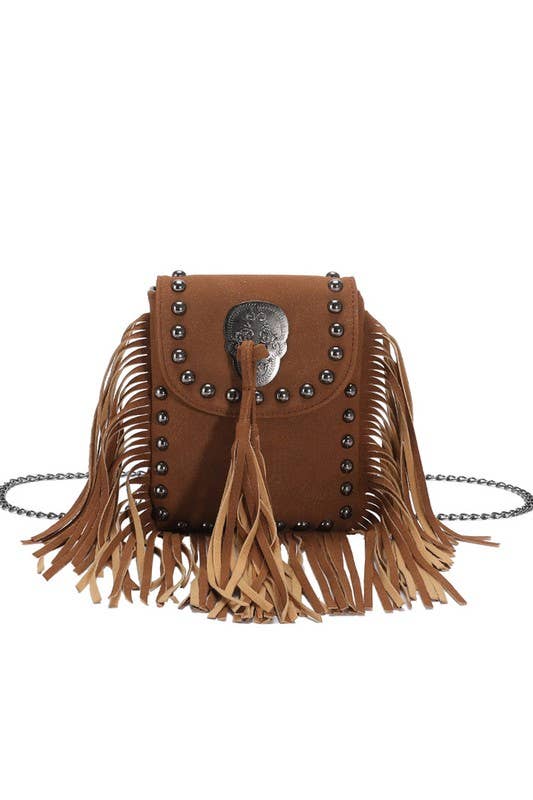 ACCITY - Wholesale Crossbody Bag - Women's - TASSEL POINT ONE SHOULDER BAG WITH FRINGE_CUAB00385