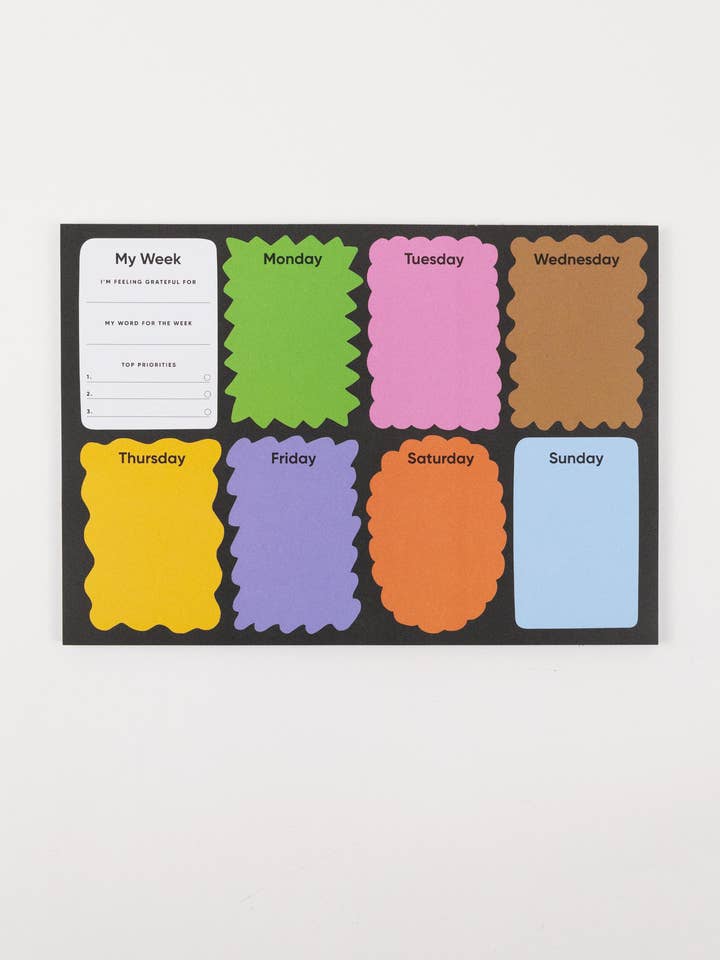 Meine Woche — Notizblock mit Aufgabenlisten für den Großhandel von KIOSK