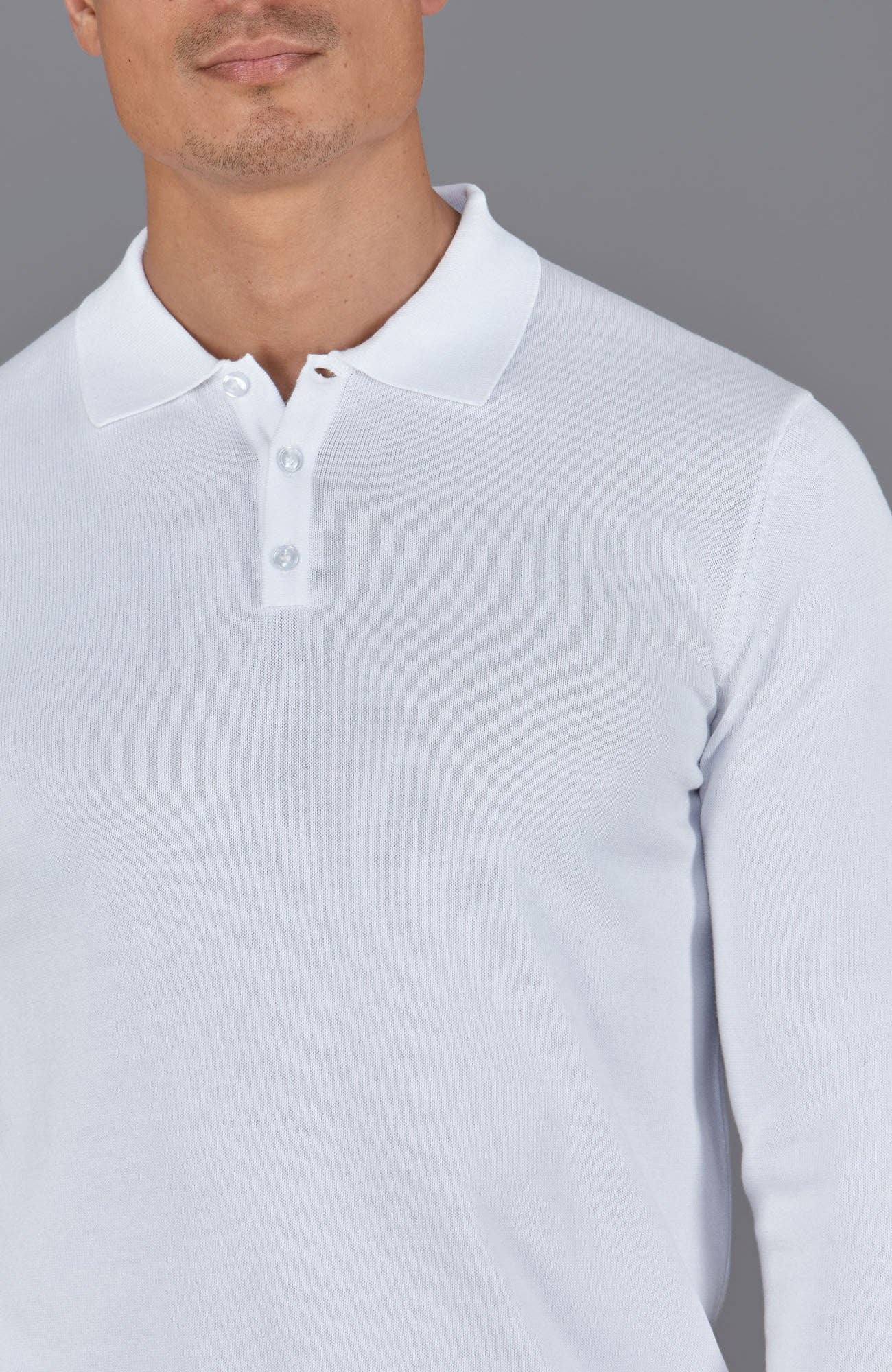 Paul James Knitwear – wholesale Polo – Men’s – Mens Lightweight Cotton Long Sleeve Knitted Polo Shirt29