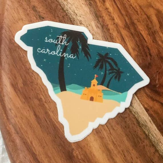 Adesivo Carolina del Sud per la vendita all'ingrosso da parte di Sagie May Design Co