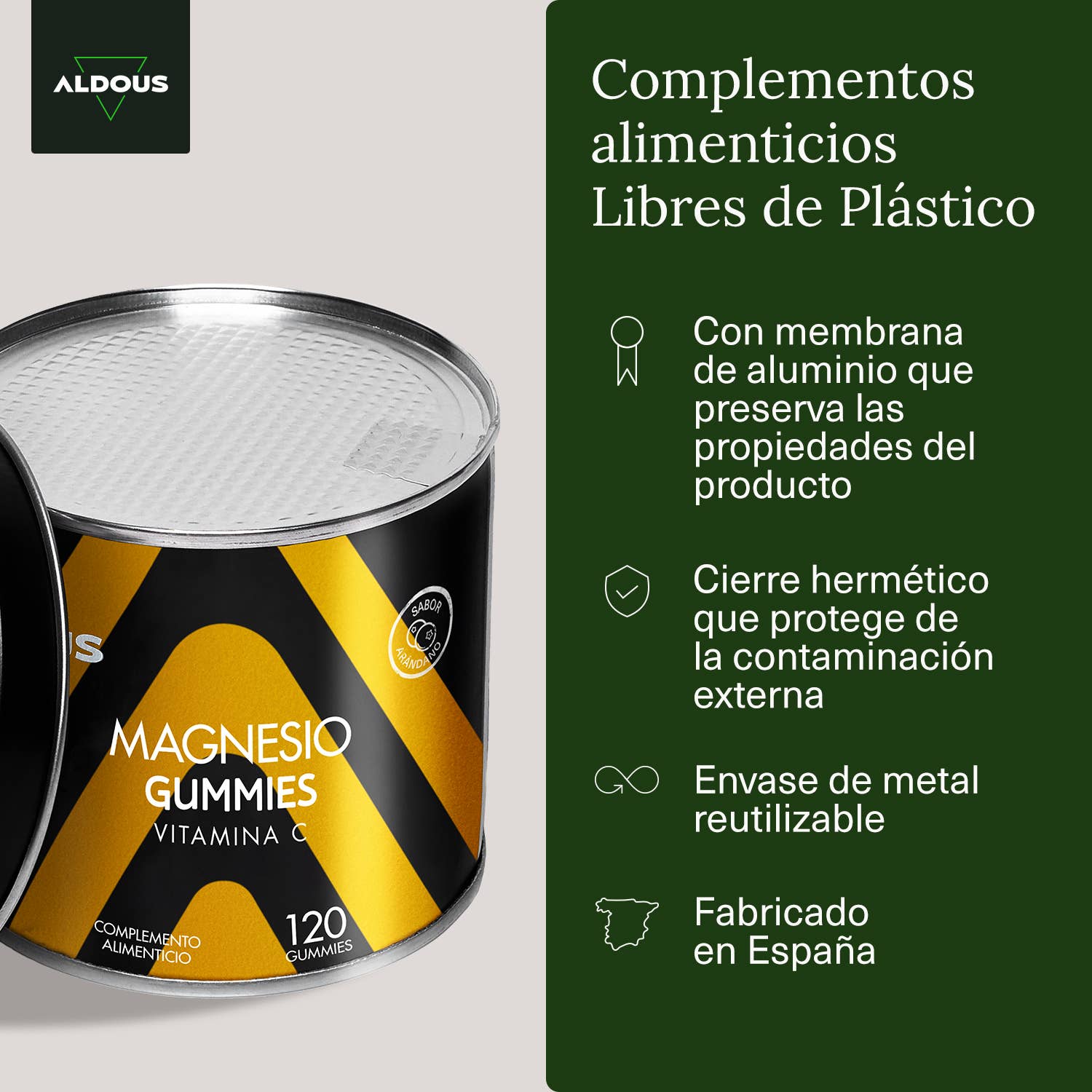 Aldous Bio - Wholesale Oral Supplement/Vitamin - Magnesium Citrate Gummies + Vitamin C - 120 Gummies5