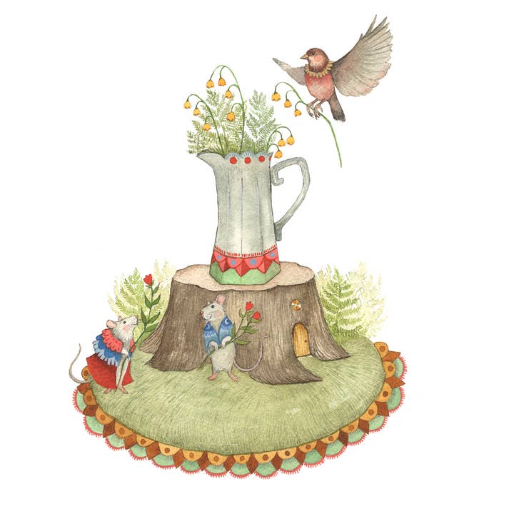 8"x10" Print - Woodland Garden: The Florists for wholesale by Polanshek of the Hills