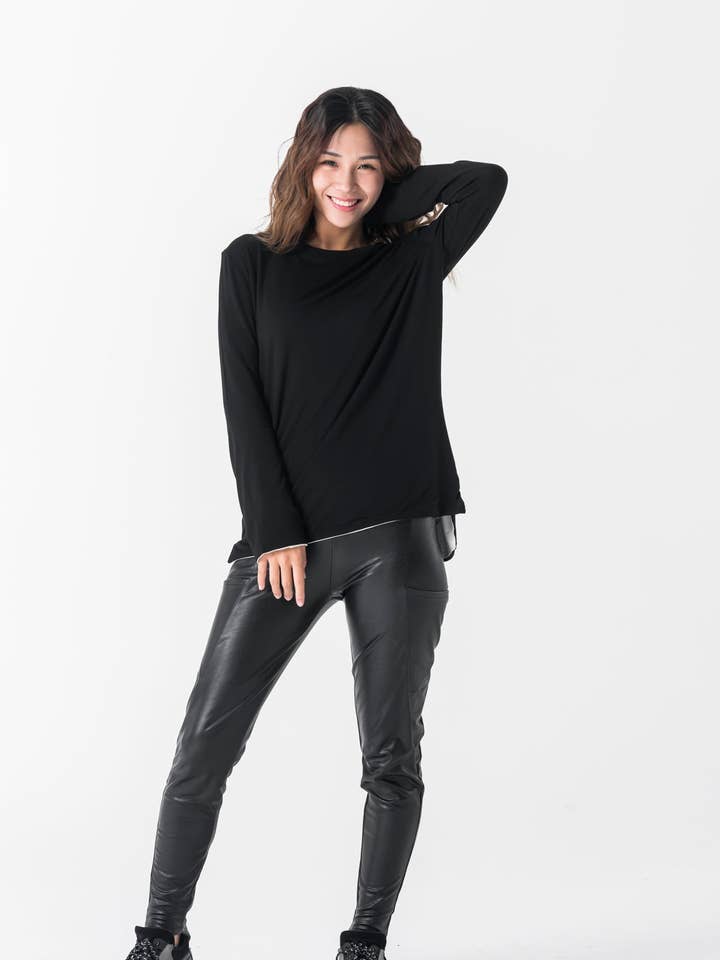 Adult Yom Long Sleeve Reversible Tee for wholesale by Age to Come Apparel