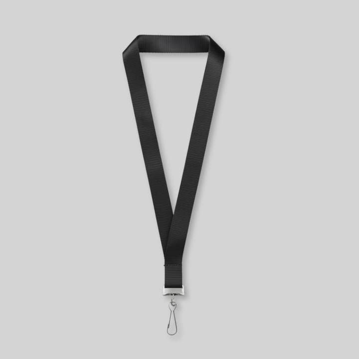 Shiny Nylon Lanyard with Silver Hook •Vip Event Badge Holder for wholesale by Swag Print
