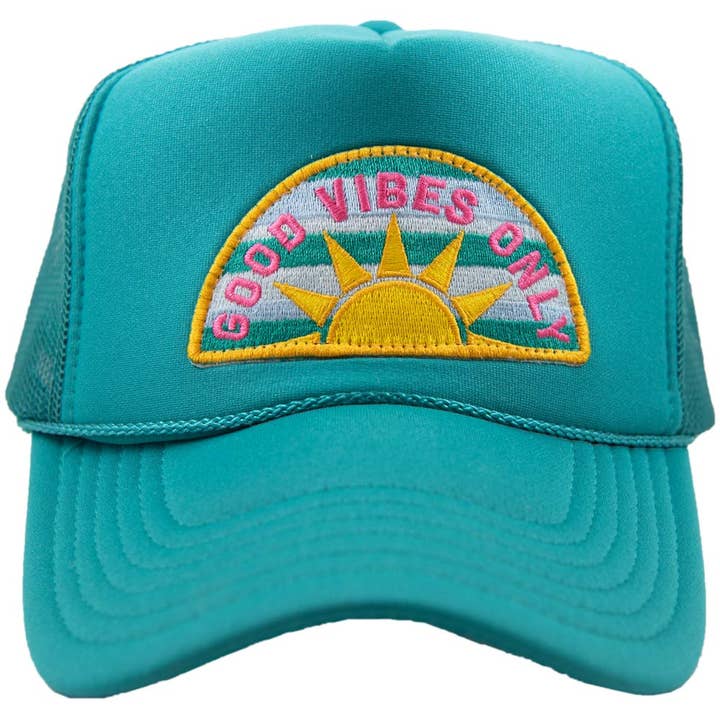 Katydid - Wholesale Trucker Hat - Women's - Good Vibes Only Patch Foam Trucker Hat