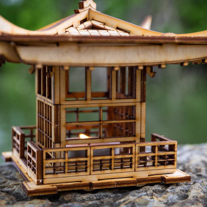 One Man One Garage - Wholesale DIY Craft Kit - Japanese Pagoda Lantern! A Mini 3D Kit LED Tea Light Candle5