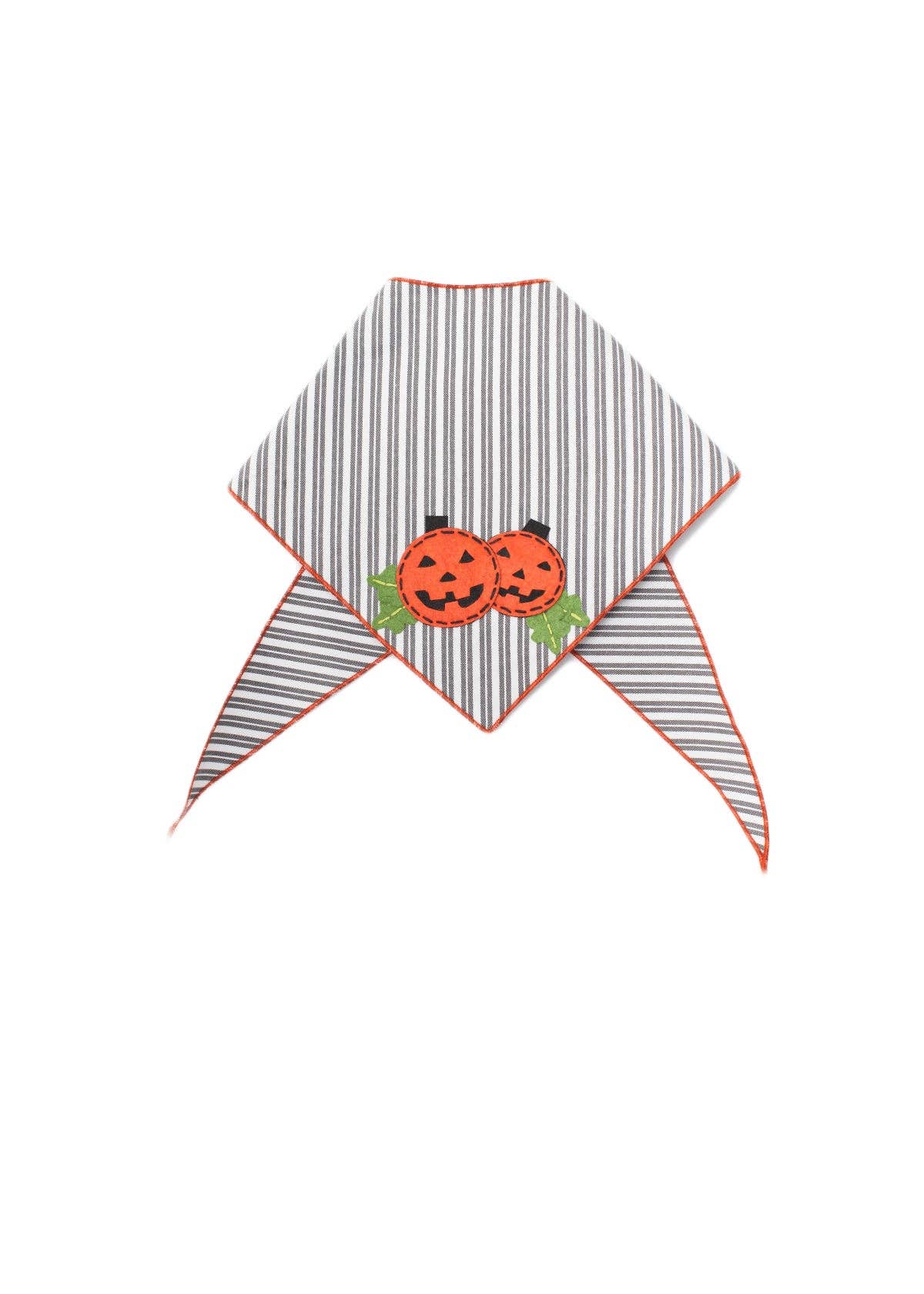 Multi Striped Pumpkins Halloween Dog Bandana Fall Pet Outfit for wholesale on Faire4