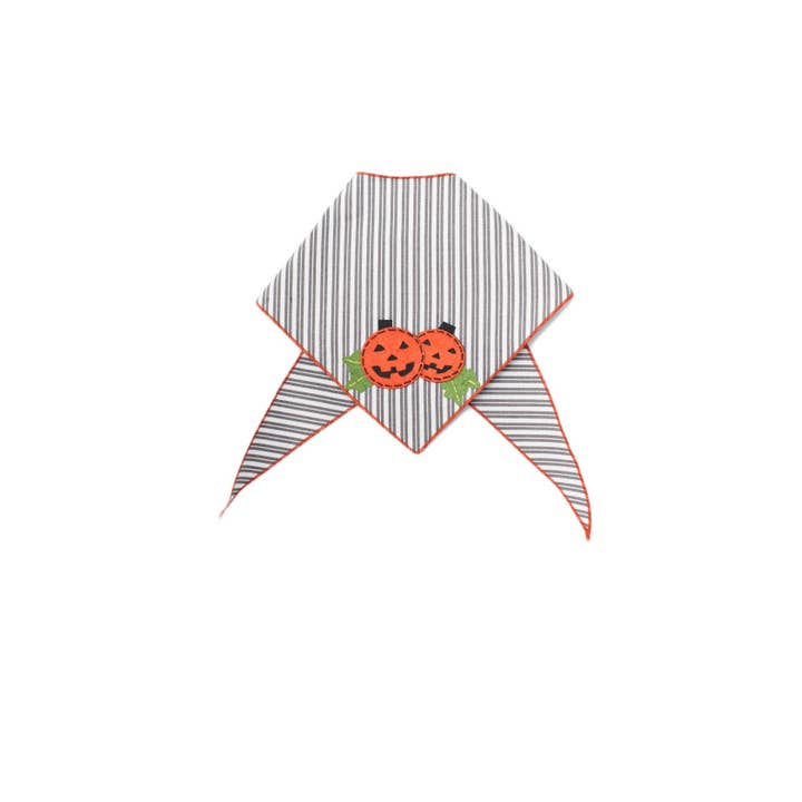 Multi Striped Pumpkins Halloween Dog Bandana Fall Pet Outfit for wholesale on Faire4