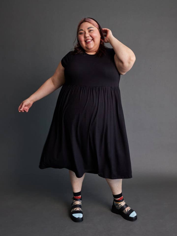 Muse Dress in Onyx for wholesale by Lost in Layers