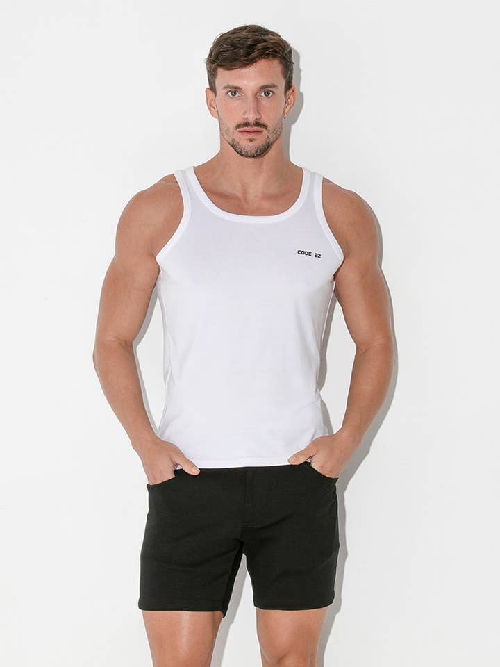 3300-01_WHITE_BASIC TANKTOP for wholesale by CODE 22