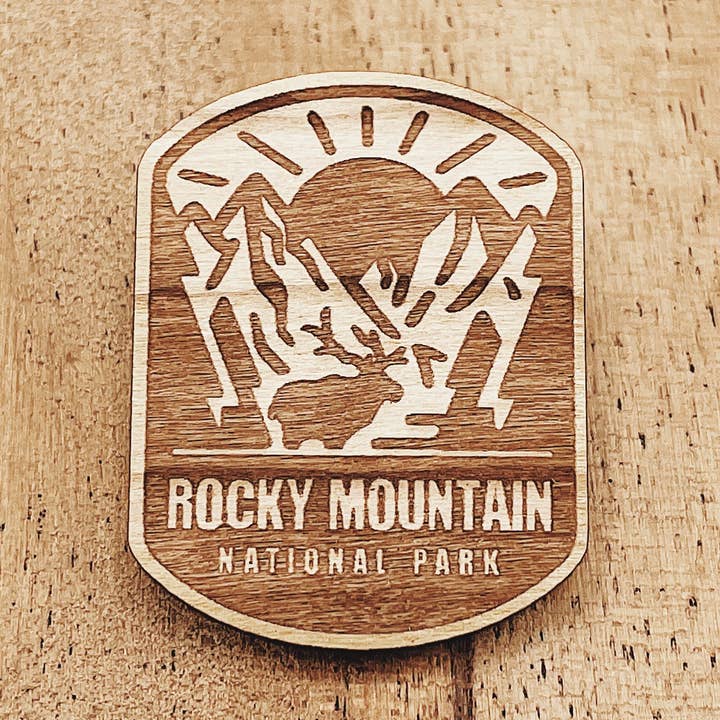 Rocky Mountain National Park trä stift för wholesale av The Wooden Pin