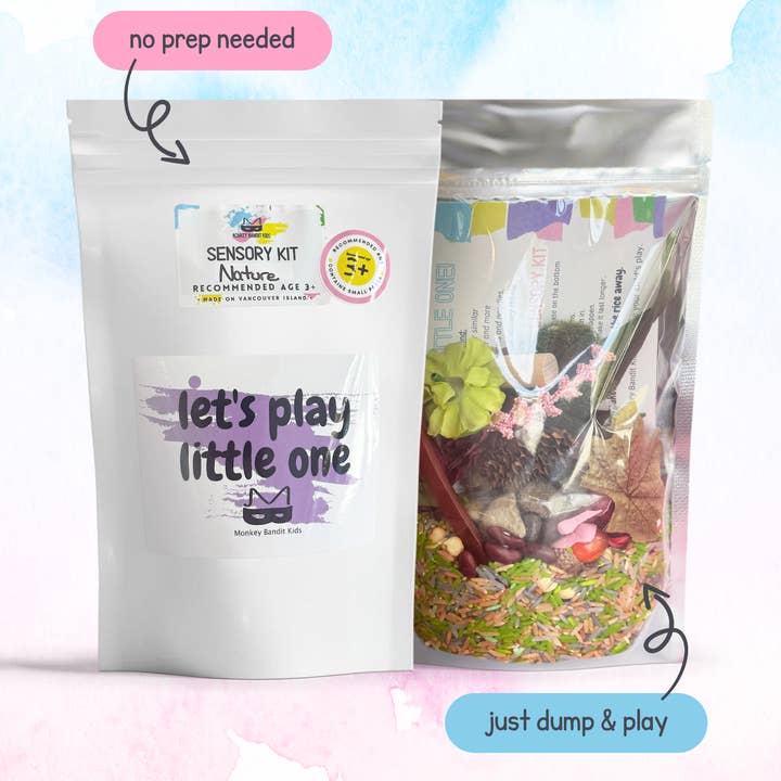 Easy Forest & Nature Sensory kit - dump and play bag - CASE for wholesale by monkey bandit kids