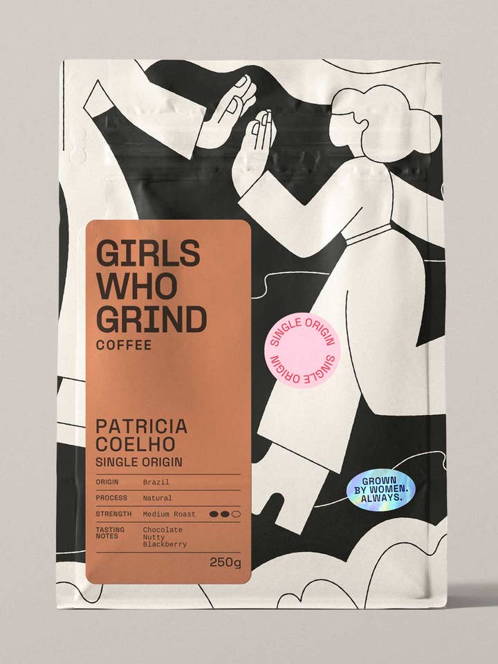 Café, Patricia Coelho Naturel, Origine Unique, Brésil. pour la vente par Girls Who Grind Coffee