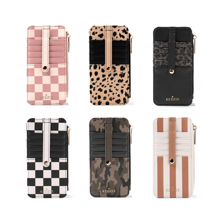 Assortiment de portefeuilles zippés Kedzie Essentials Only pour la vente par DM Merchandising