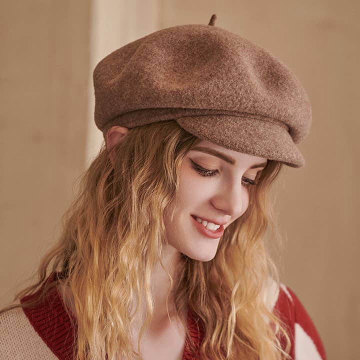 ARTSY VINTAGE SWEET WIND BERET IN SOLID COLOR_CWAH1099 for wholesale by ACCITY