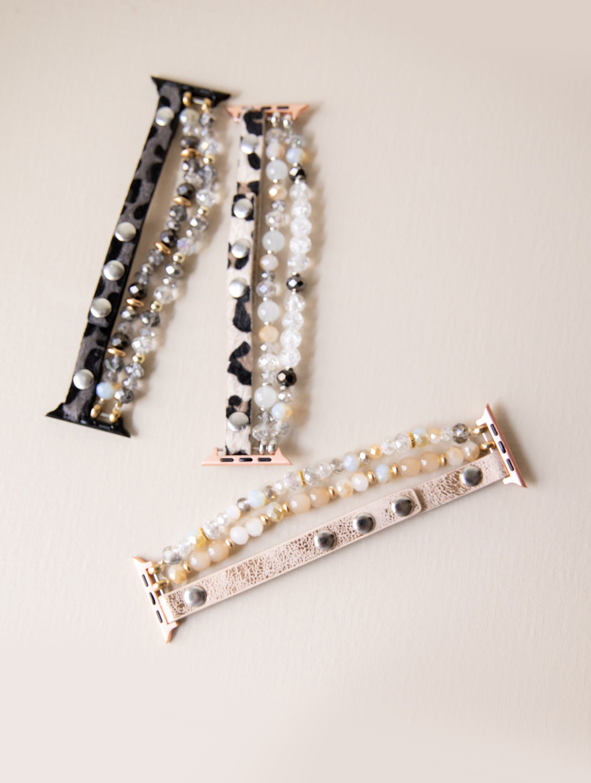 TART Design Co. LLC - Wholesale Watch Band/Strap - Women's - Leopard Calf Leather and Crystal Smart Watch Band5