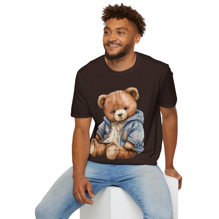 Unisex Softstyle T-Shirt Customize With Teddy Bear for wholesale by FG Apparels