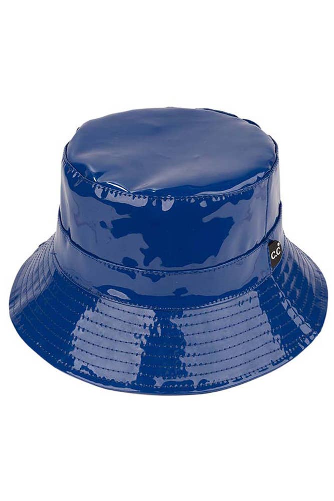 Hana - Vendita all'ingrosso Cappello da pescatore - Donna - Cappello a secchiello impermeabile lucido a tinta unita C.C12