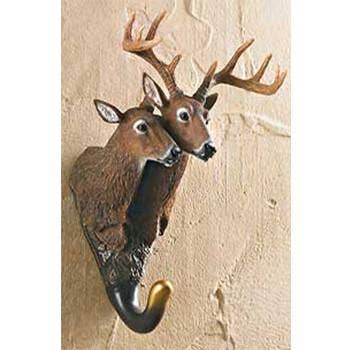 Natures Window - Wholesale Wall Hook - Whitetail Deer Pair Wall Hook