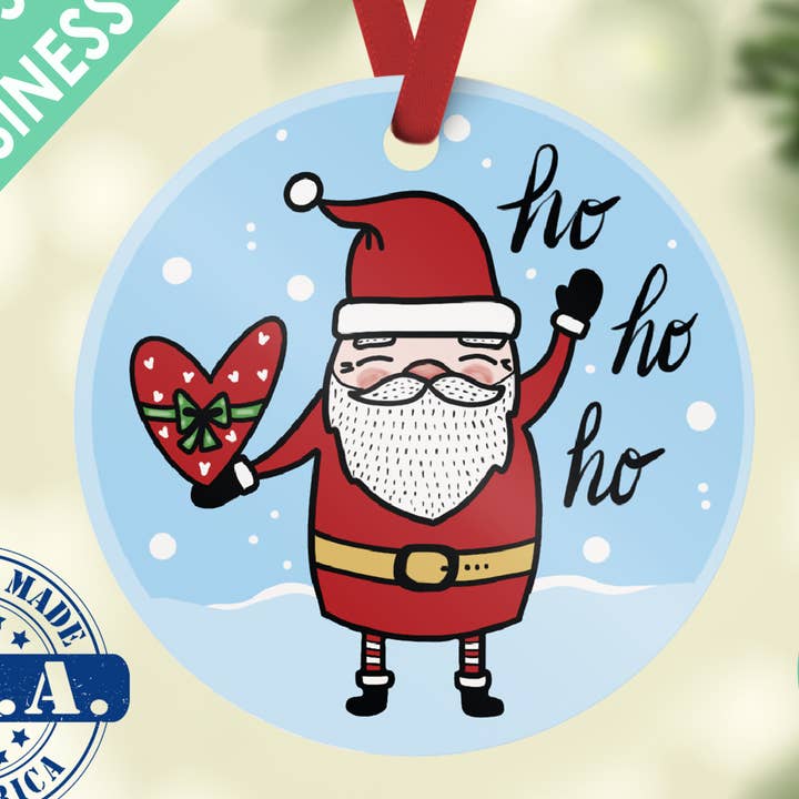 Adorno navideño de Papá Noel para venta al por mayor de Northern Country Girl Designs, LLC