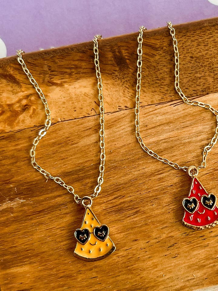 Colar e Brincos de Melancia Cool Gat por atacado de Benny & Beans