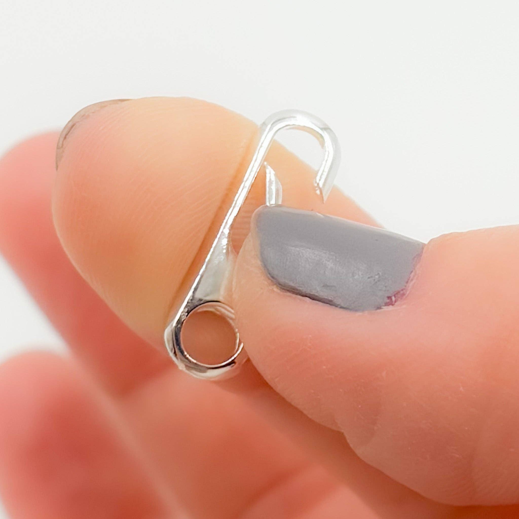 Tresor Jewelry Inc. - Vente Fermoir - 1355SS. Fermoir ovale en argent sterling blanc 20MM3