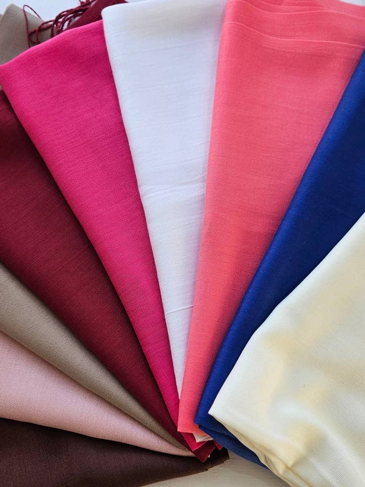 Lightweight Plain Scarves for wholesale by Shimena