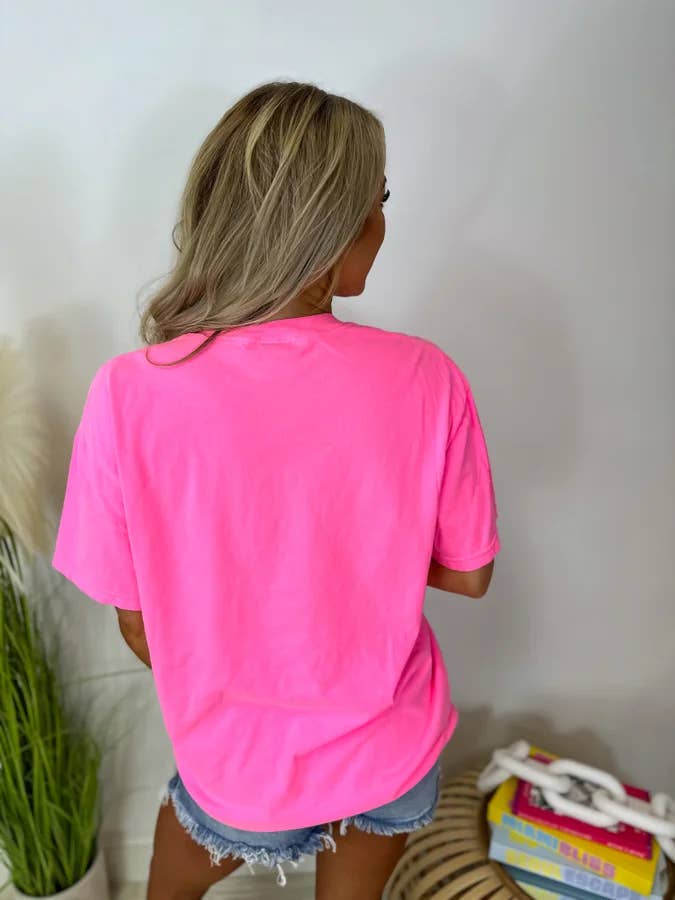 birdie - Venta al por mayor Camiseta serigrafiada - Mujer - Camiseta estampada rosa neón We Be Trippin1