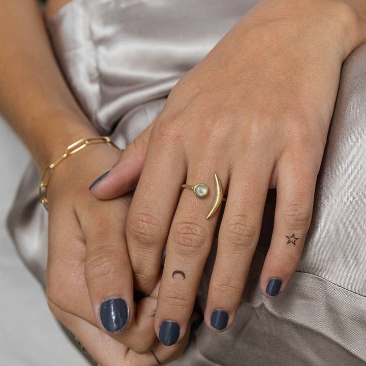 Amano Studio - Wholesale Cocktail/Statement Ring - Waning Crescent Ring3