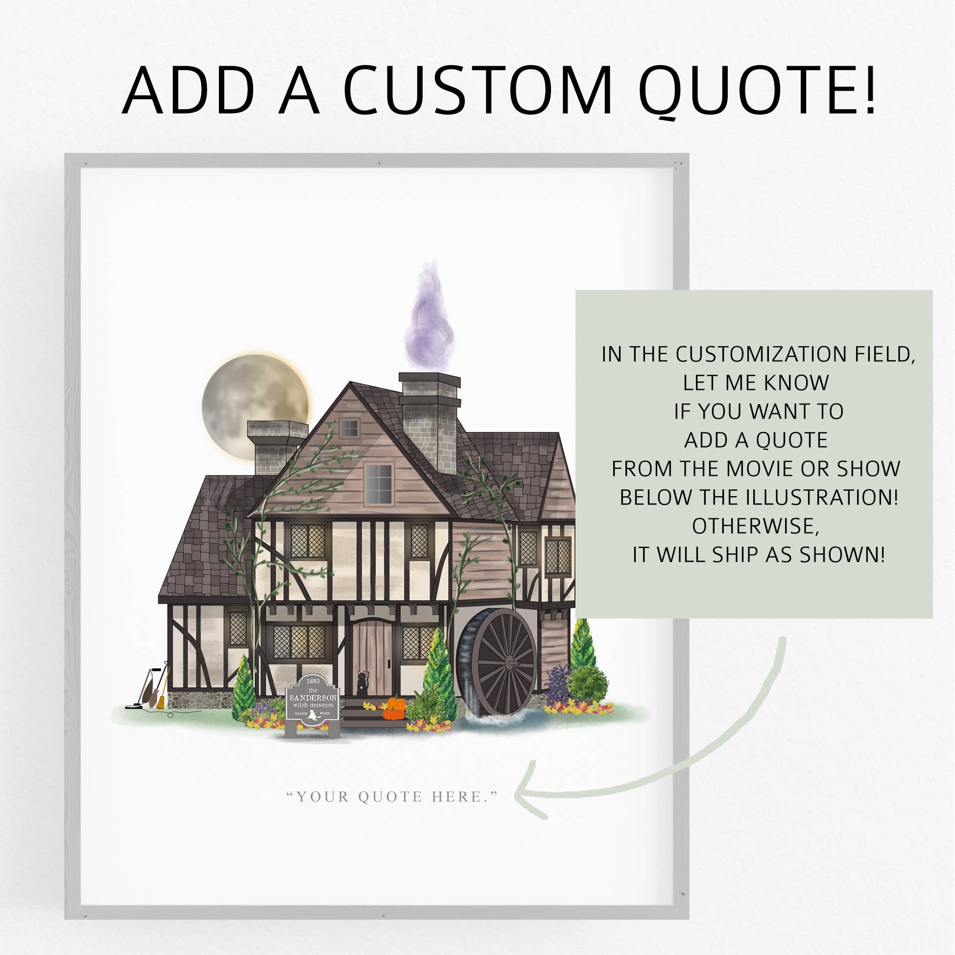 Fox Burrow Designs - Wholesale Art Print - Fiction Inspired - Witch's Cottage1