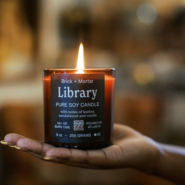Brick+Mortar - Wholesale Jar/Filled Candle - Library Scented Candle3