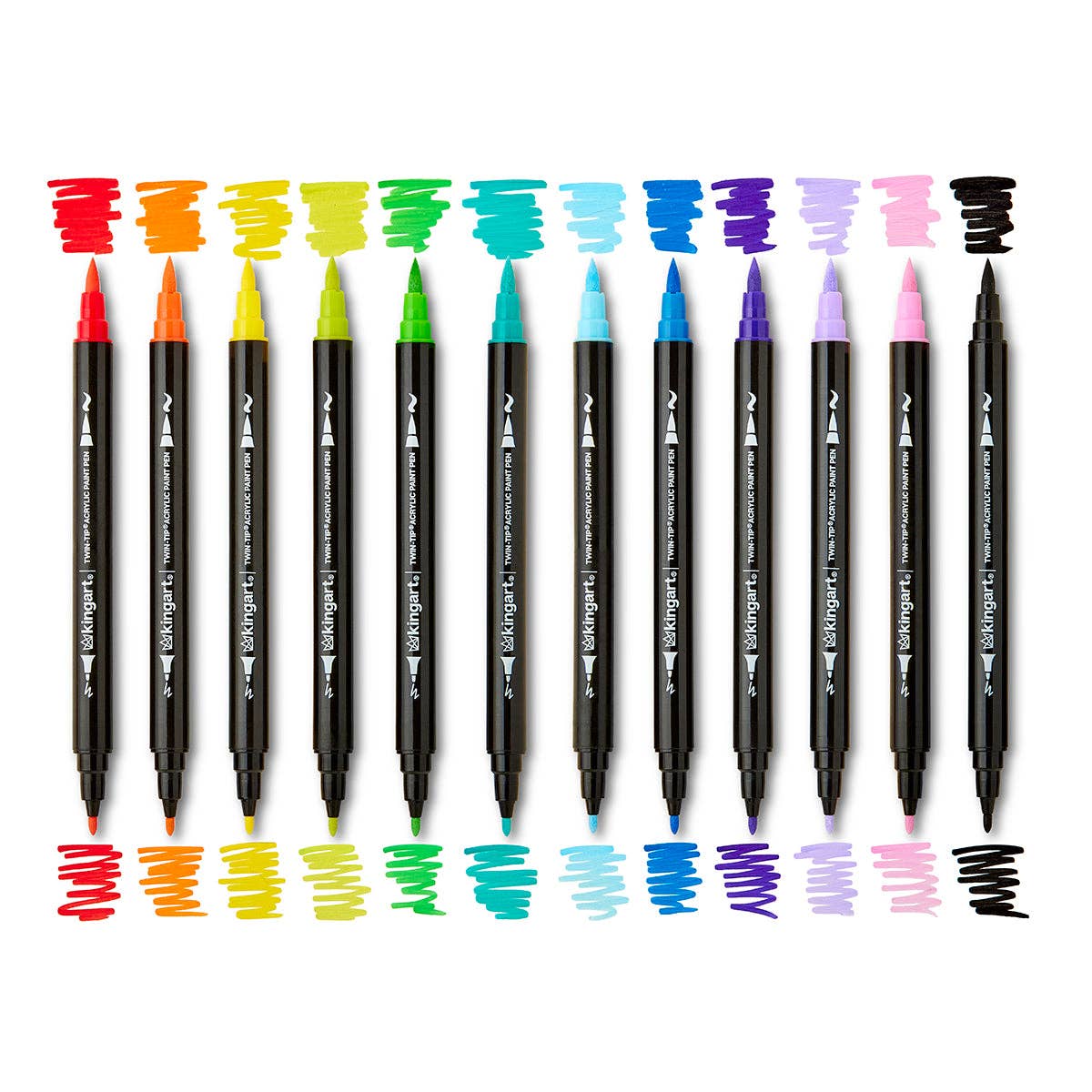 KINGART - Wholesale Marker - Dual Tip Acrylic Paint Pens - 24 Colors7