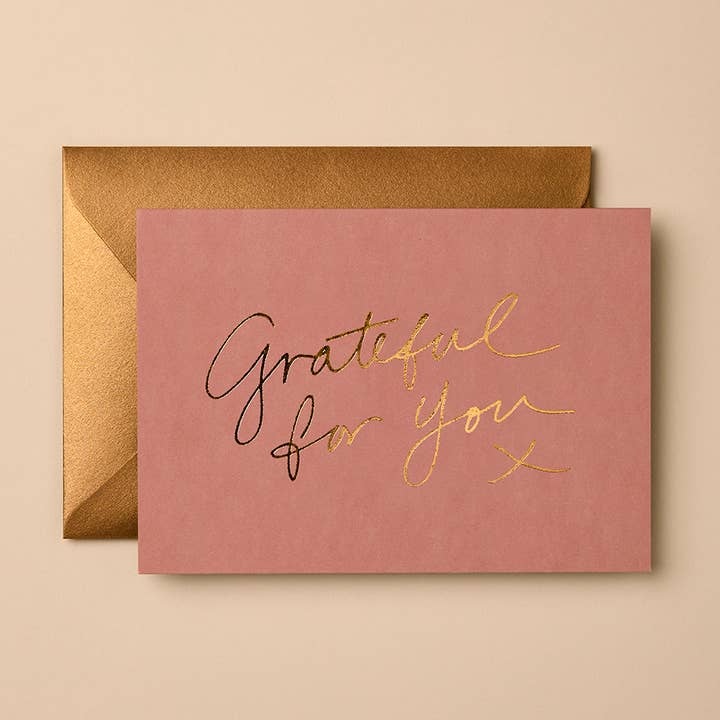 Love & Friendship Card | Hand-Lettered Foil Design for wholesale by Gabrielle & Celine Greeting Cards Australia