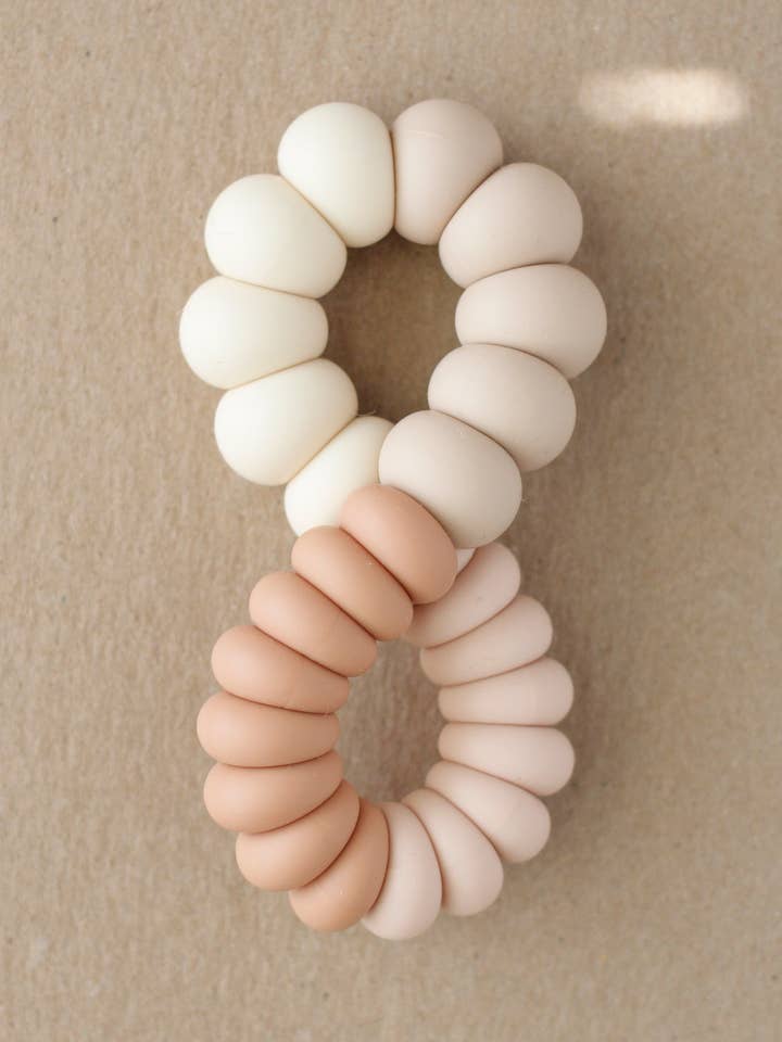 Fryser Teether - Twist | Coral for engroshandel hos Little Chew